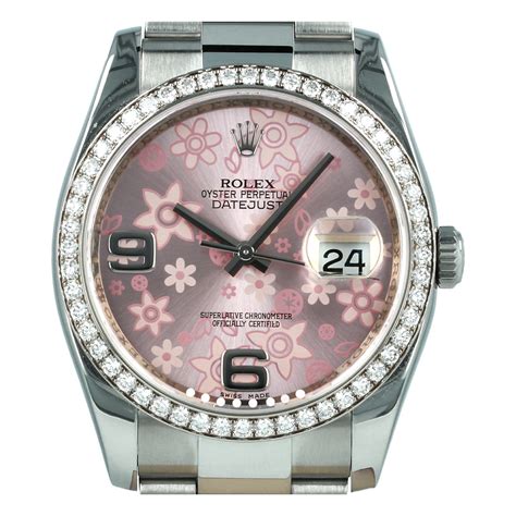 rolex pink floral dial|rolex op 36 candy pink.